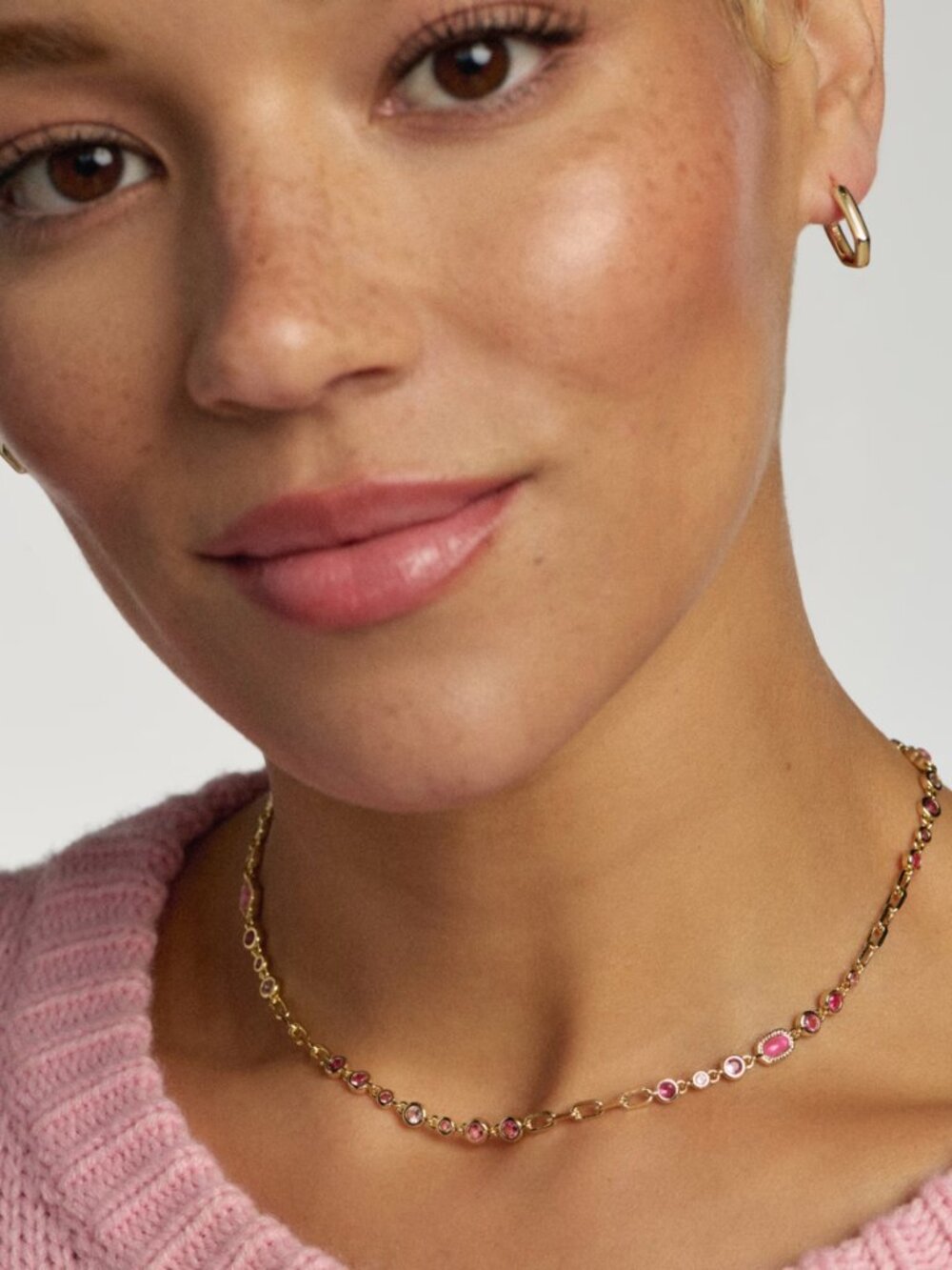 Kendra Scott Mini Elisa Abbie Gold Convertible Strand Necklace - Picture 4 of 5